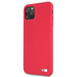 BMW iPhone 11 Pro Max Hardcase Silicone Red sarkans