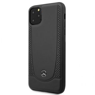 - Mercedes-Benz iPhone 11 Pro Max Leather Hardcase Perforation Black melns