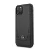 Аксессуары Моб. & Смарт. телефонам - Mercedes-Benz iPhone 11 Pro Leather Hardcase Perforation Black melns Безпроводные зарядки (Индуктивные)