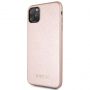 GUESS iPhone 11 Pro Max Iridescent PU Hard Case Rose Gold rozā zelts