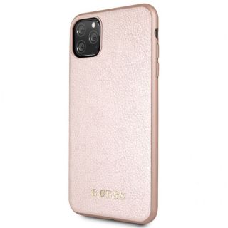 GUESS Guess Apple iPhone 11 Pro Max Iridescent PU Hard Case Rose Gold