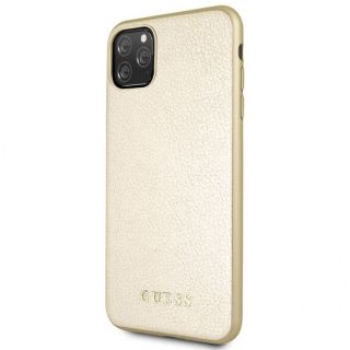 GUESS Guess Apple iPhone 11 Pro Max Iridescent PU Hard Case Gold