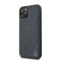 - Mercedes-Benz iPhone 11 Pro Quilted Genyine Leather Blue zils