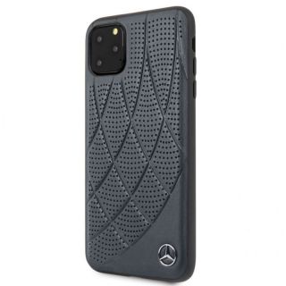- Mercedes-Benz iPhone 11 Pro Max Quilted Genuine Leather Blue zils