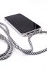 Aksesuāri Mob. & Vied. telefoniem Evelatus A70 Case with rope Black Stripes Transparent melns Citas
