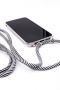 Evelatus Evelatus Apple iPhone 11 Case with rope Black Stripes Transparent melns