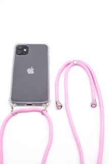 Evelatus Evelatus Apple iPhone 11 Pro Case with rope Pink Transparent rozā