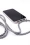 Evelatus Evelatus Apple iPhone XR Case with rope Black Stripes Transparent