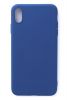 Aksesuāri Mob. & Vied. telefoniem Evelatus Evelatus Apple iPhone XS MAX Soft Touch Silicone Blue zils 