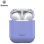 Baseus Baseus Apple Silica Series Ultra-thin Silicone Protector Case for Airpods 1  /  2 Violet