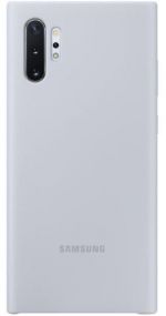 Samsung Galaxy Note 10 Silicone Cover Silver sudrabs