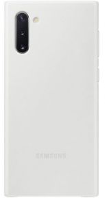 Samsung Note 10 Leather cover case White