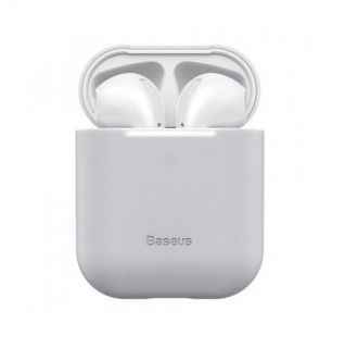 Baseus Baseus Apple Silica Series Ultra-Thin Silicone Protector Case for AirPods 1 / 2 Grey