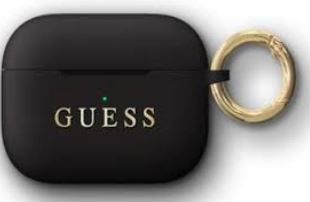 GUESS Silicone Cover for Airpods Pro Black melns