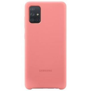 Samsung Galaxy A71 Silicone Cover Pink rozā