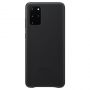 Samsung Galaxy S20 Plus Leather Cover Black melns