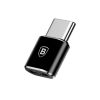 Aksesuāri Mob. & Vied. telefoniem Baseus Adapter MicroUSB to Type-C Black melns Bluetooth austiņas