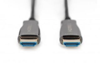 - Digitus 
 
 HDMI AOC Hybrid-Fiber Connection Cable AK-330125-100-S HDMI to HDMI, 10 m
