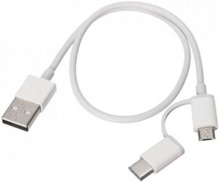 Xiaomi Mi 2-in-1 USB Cable  Micro USB to Type C  30cm