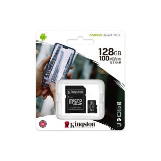 Kingston MicroSDXC 128GB Canvas Select Plus 100R A1 C10 Card+