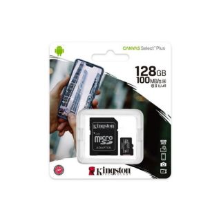 Kingston MicroSDXC 128GB Canvas Select Plus 100R A1 C10 Card+ 