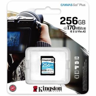 Kingston SDXC 256GB Canvas Go Plus 170R C10 UHS-I U3 V30