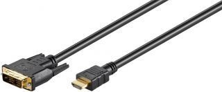 - Goobay 
 
 DVI-D / HDMI cable, gold-plated HDMI to DVI-D, 2 m