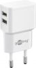 Сетевые Устройства&nbsp;-&nbsp;Goobay Dual USB charger 44952 2.4 A, 2 USB 2.0 female  Type A , White,...»&nbsp;