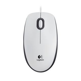 Logitech LOGI M100 Mouse White USB - EMEA balts