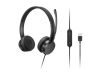 Aksesuāri Mob. & Vied. telefoniem Lenovo USB-A Stereo Headset with Control Box Built-in microphone, Black, Wire...» 