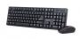GEMBIRD KBS-W-01 Keyboard and Mouse Set, Wireless, Mouse included, Batteries included, US, Black, Numeric keypad, 390 g