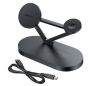 - Acefast 15W Qi Wireless Charger for iPhone  with MagSafe , Apple Watch and Apple AirPods Stand Holder Magnetic Holder Black Black