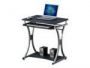 - Compact computer desk 700x550 with sliding keyboard tray Black