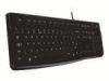 Аксессуары компютера/планшеты Logitech LOGI K120 Corded Keyboard black US melns 