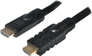 - Logilink 
 
 CHA0025 HDMI Cable, Active, M / M, 25m, black melns