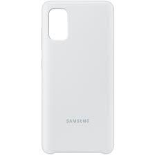 Samsung Galaxy A41 Silicone Cover case White balts