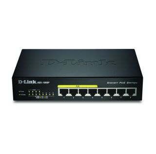D-Link&nbsp;8-Port Gigabit PoE Switch DGS-1008P Unmanaged, Desktop