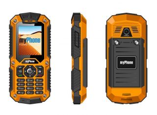 MyPhone HAMMER Dual Sim black  / orange ENG / RUS melns oranžs
