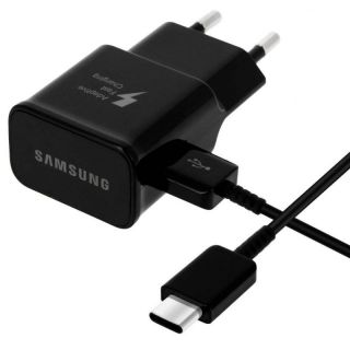 Samsung Fast charger 15W Type-C Black melns