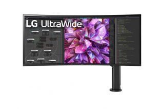 LG Curved Monitor with Ergo Stand 38WQ88C-W 38 '', IPS, UHD, 3840 x 1600, 21:9, 5 ms, 300 cd / m², 60 Hz, HDMI ports quantity 2