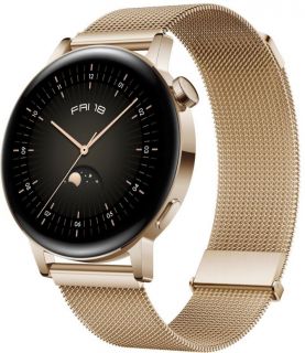 Huawei Watch GT 3 42mm Elegant / Light Gold Strap zelts