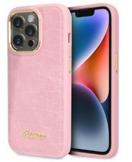 GUESS Guess 
 Apple 
 iPhone 14 Pro Max 6.7 hardcase Croco Collection 
 Pink rozā