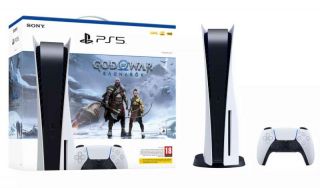 Sony Playstation 5 825GB BluRay PS5 White + God Of War Ragnarok balts