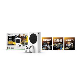 Microsoft Xbox Series S 512GB + Fortnite + Rocket League + Fall Guys White balts