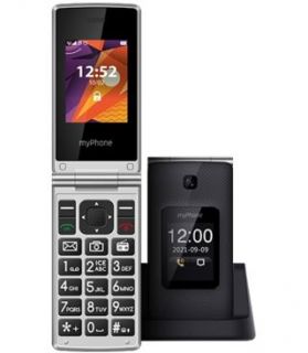 MyPhone Tango LTE+ Dual Black / Silver melns sudrabs