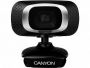 CANYON Webcam 720P HD with USB2.0 connector 360 Black melns