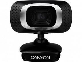 CANYON Webcam 720P HD with USB2.0 connector 360 Black melns