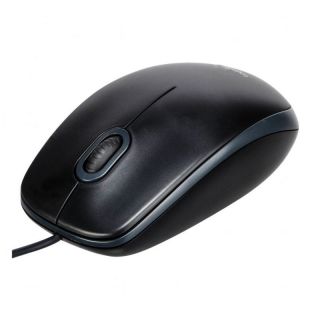 Logitech LOGI B100 optical Mouse Black USB OEM melns