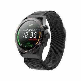 Forever Smartwatch AMOLED ICON AW-100 Black melns