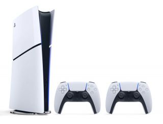 Sony Playstation 5 Digital Edition D Slim + 2 DualSense White balts